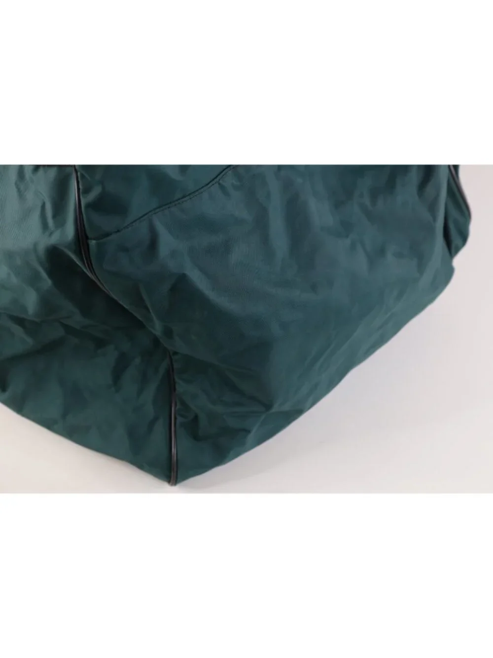 Vtg 90s Nike Travis Scott Big Swoosh Spell Out Handled Duffel Bag Green Large